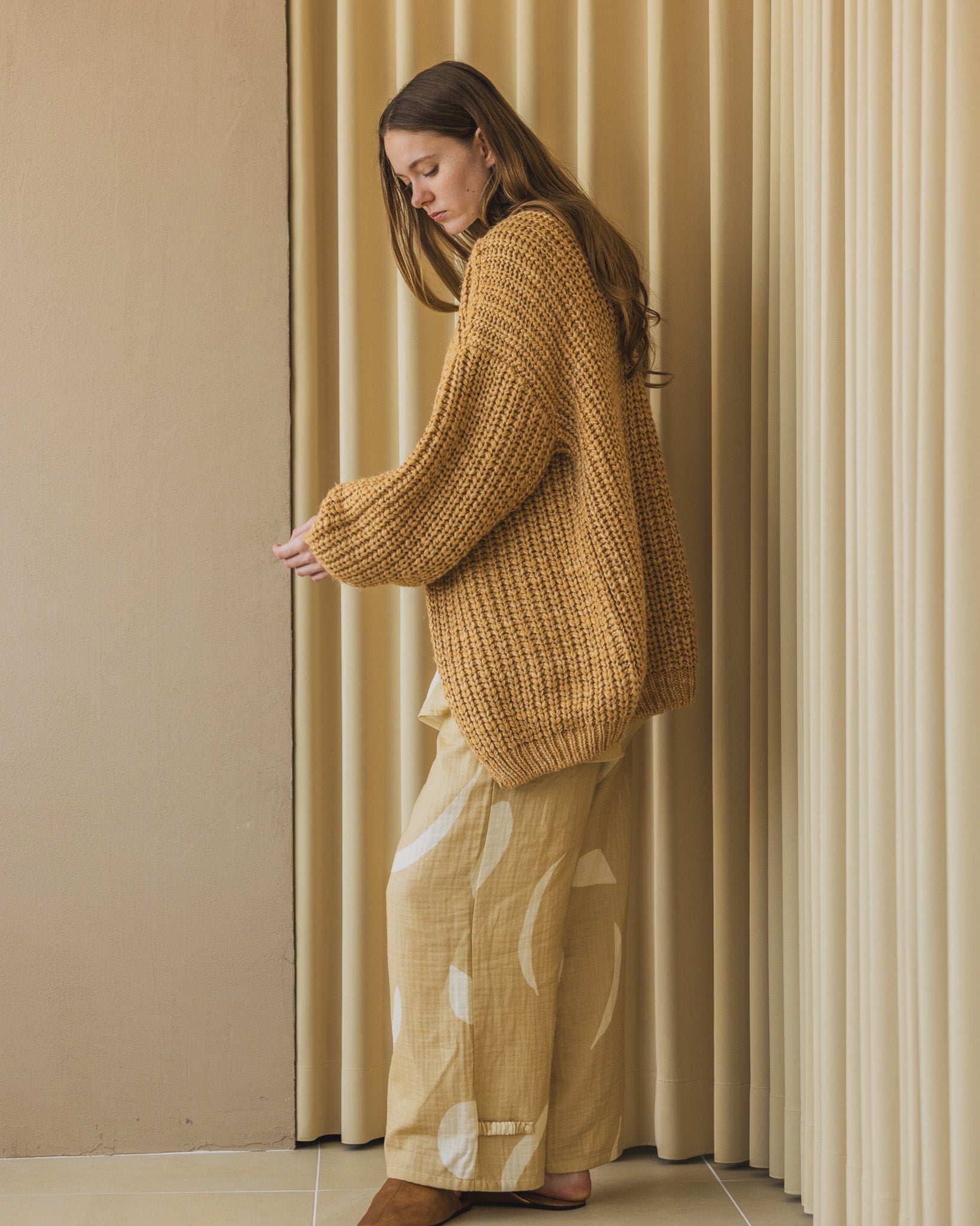 Mix Color Knit Cardigan