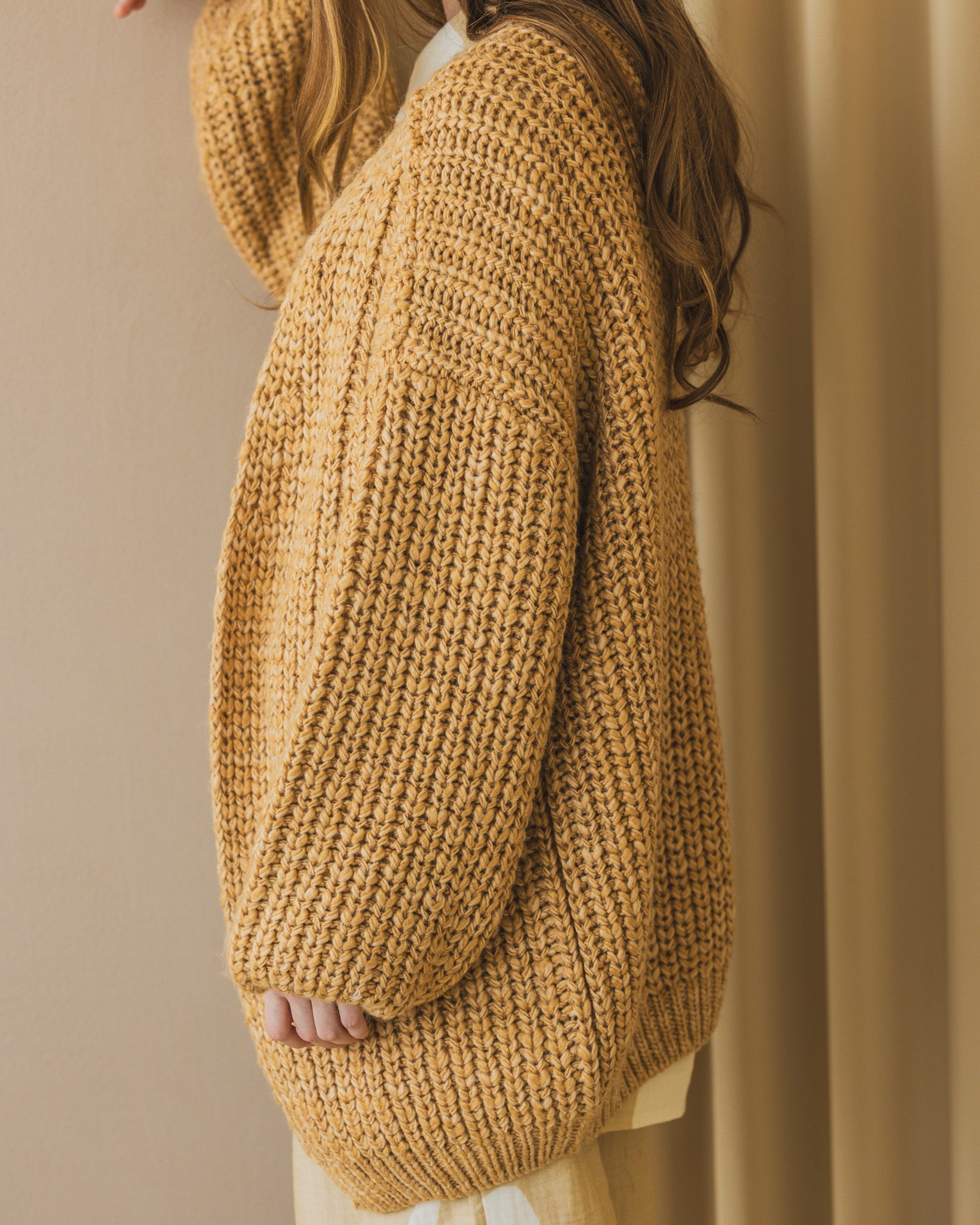Mix Color Knit Cardigan