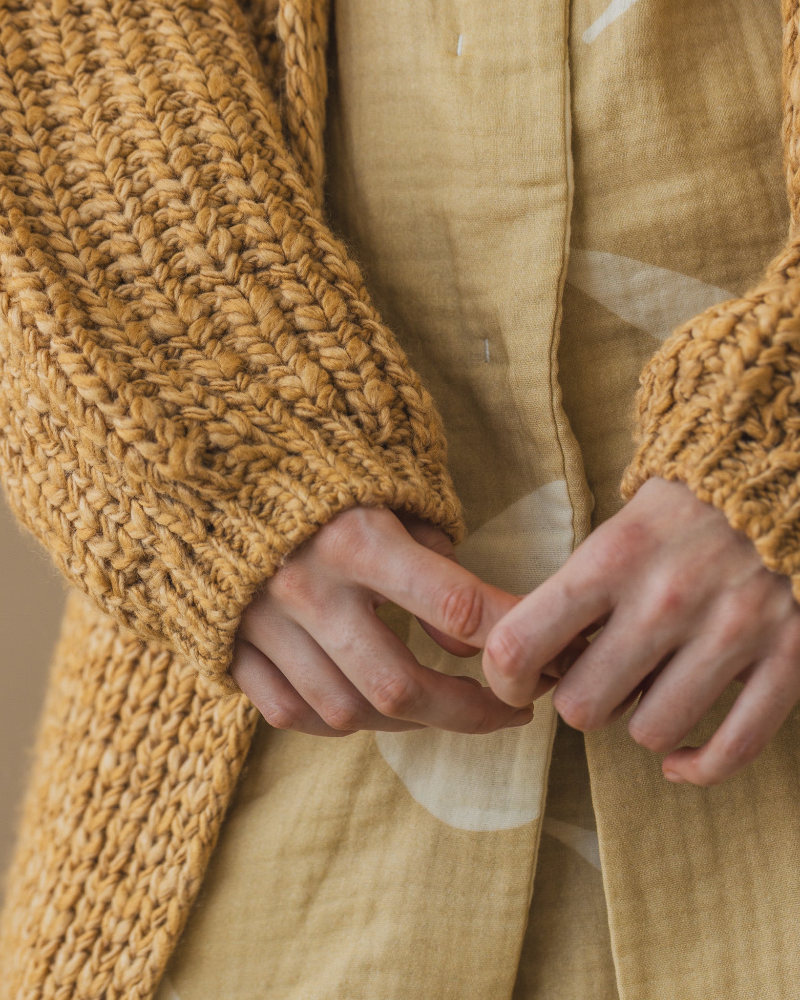 Mix Color Knit Cardigan