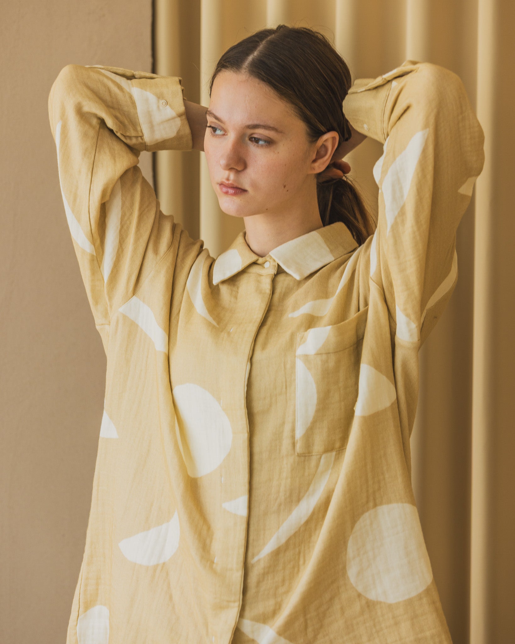 Renewal】Triple Gauze Nightwear Moon Phases